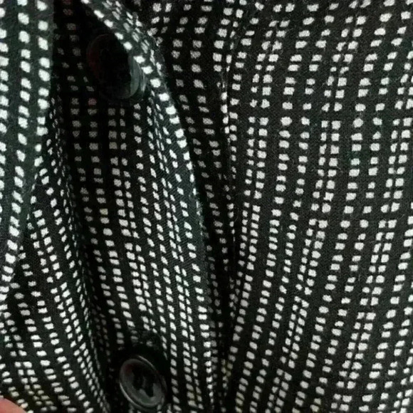 Cynthia Rowley top size 1X striped 3/4 sleeve - Picture 3 of 8